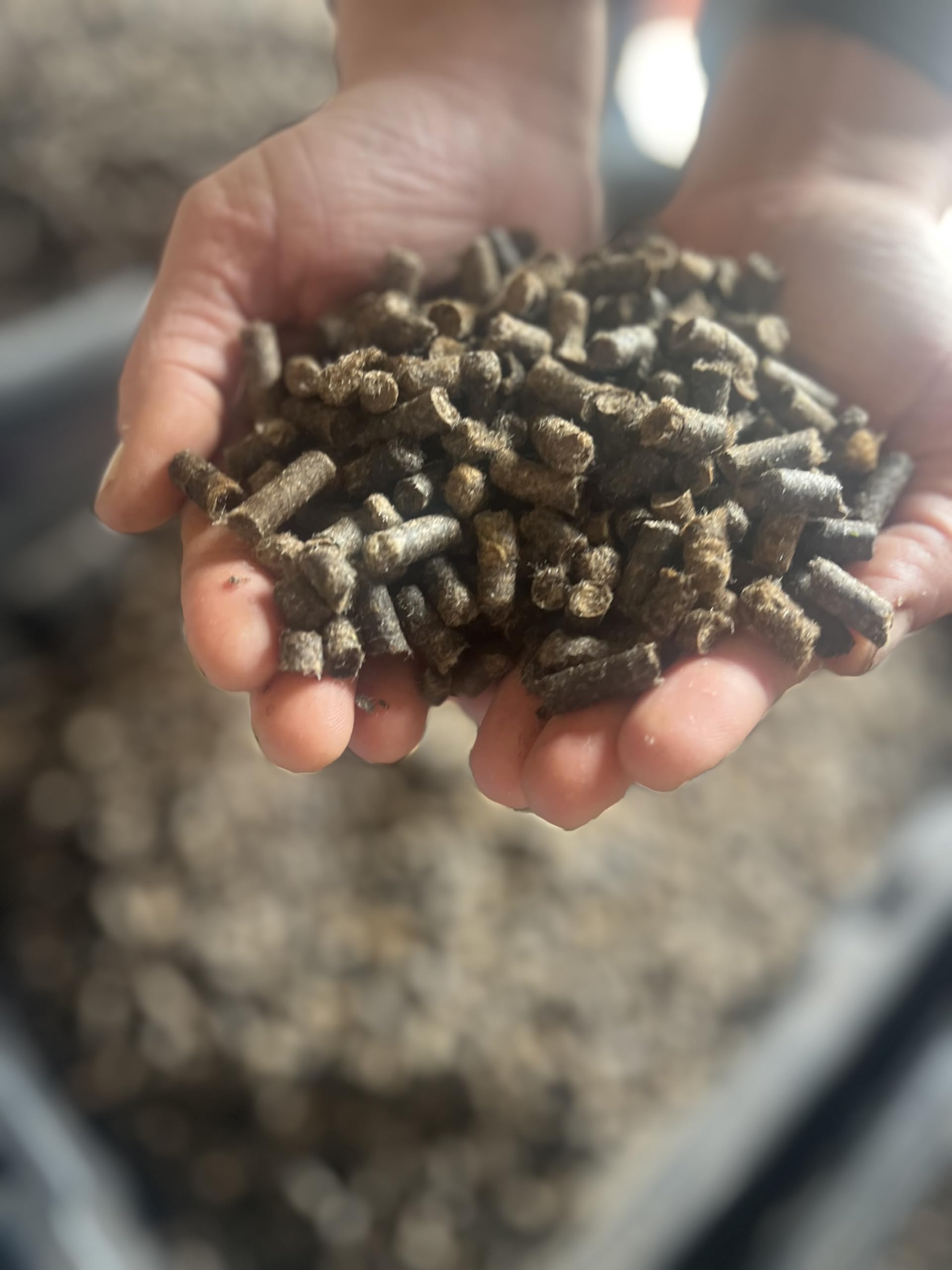 Wooly Garden close-up of pellet texture highlighting moisture retention and slow-release
