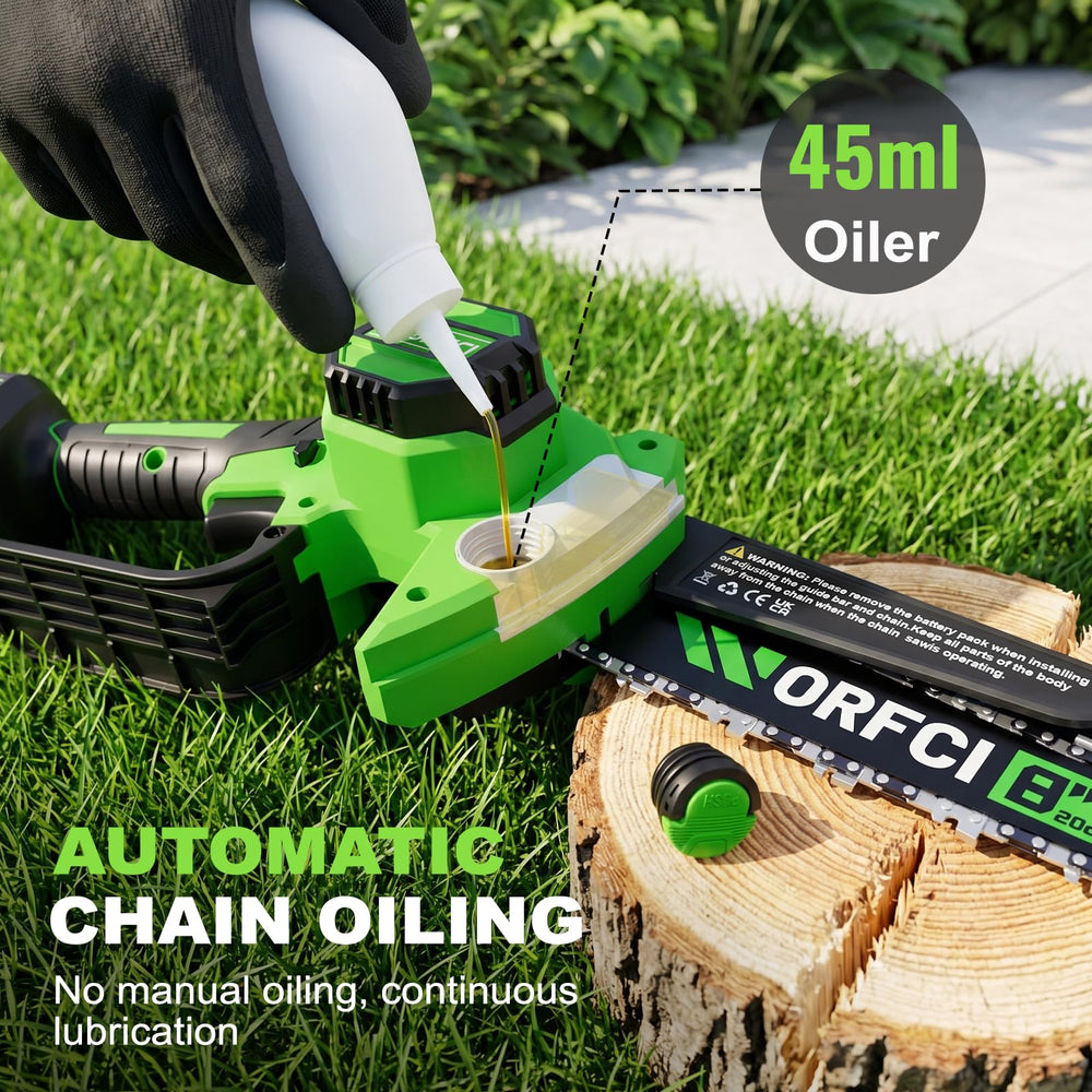WORFCI ergonomic non-slip handle detail providing comfortable secure grip