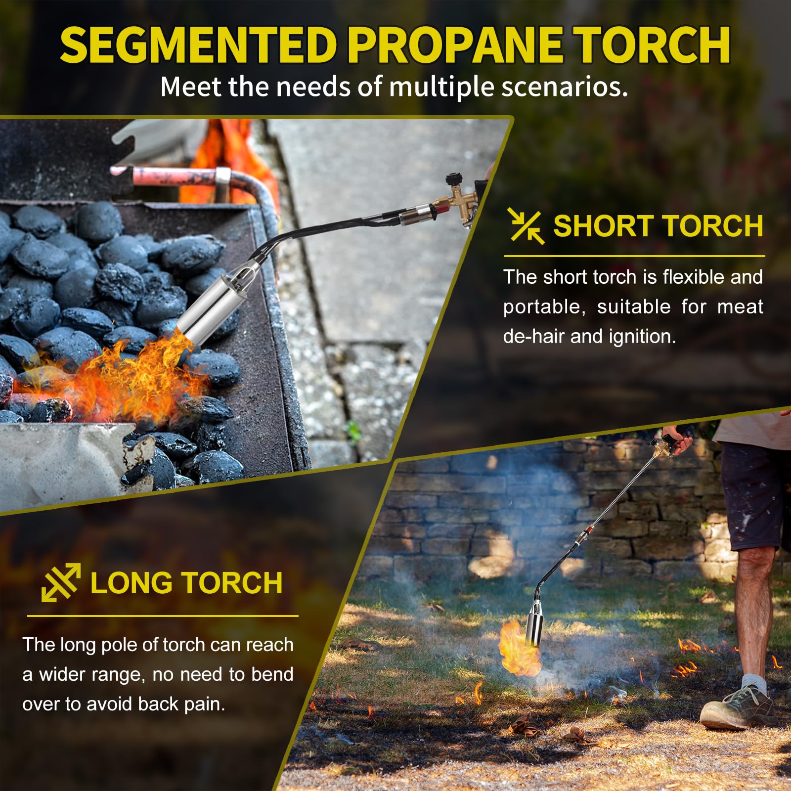 WorkBless propane adapter detail illustrating easy tank compatibility