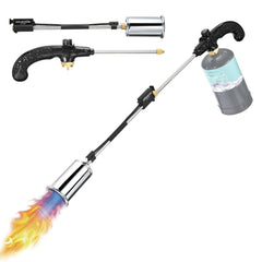 WorkBless front view of the propane torch kit showing complete components and portability benefit