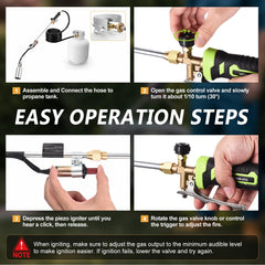 WorkBless 10 ft hose and adapter connection for flexible cylinder placement