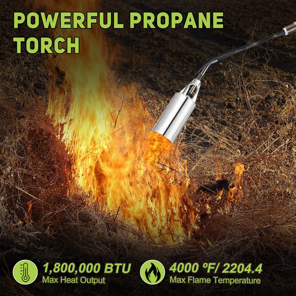 WorkBless nozzle close-up showing large design and consistent flame distribution benefit