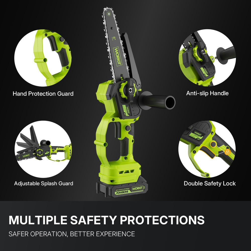 WORKIT ergonomic handle grip detail showing secure hold and reduced user fatigue