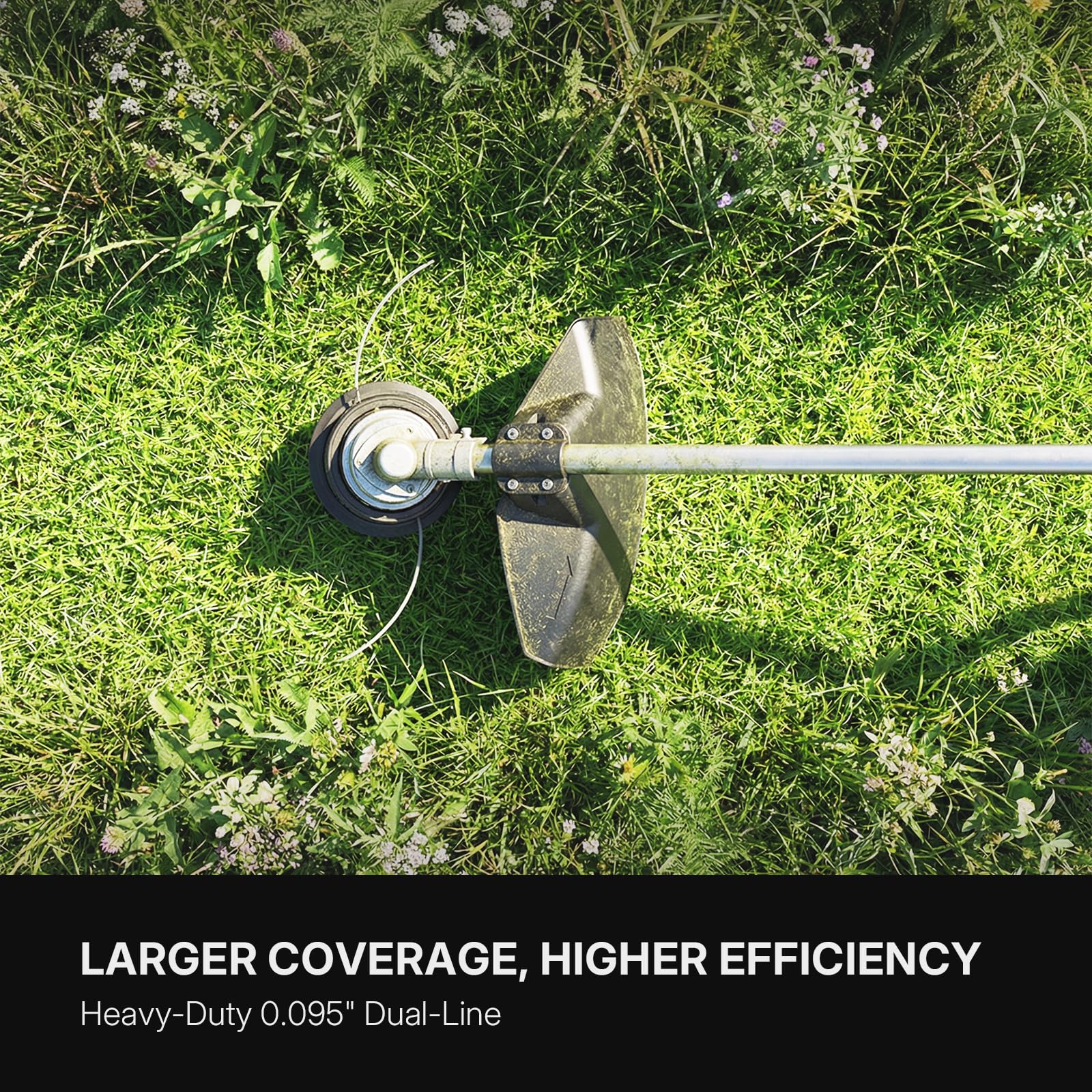 WORKIT in use trimming along a fence line for precise edge control