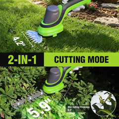 WORKPRO close-up of dual blades highlighting sharp edge and precise cuts