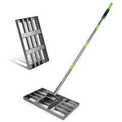 WORKPRO front view of leveling rake showing full head and handle for efficient coverage