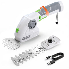 WORKPRO front view showing compact cordless trimmer and blades for precise edging