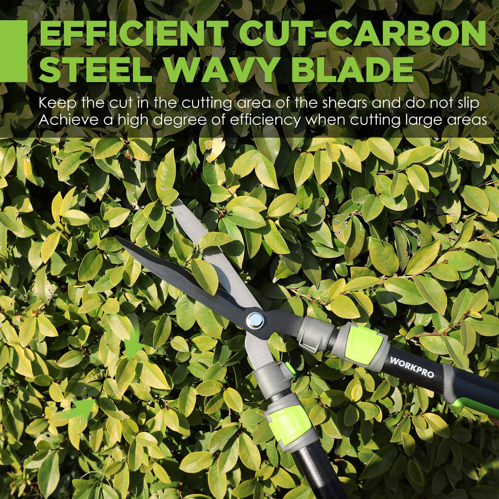 WORKPRO closeup of sharp low-friction blades for cleaner, easier cuts