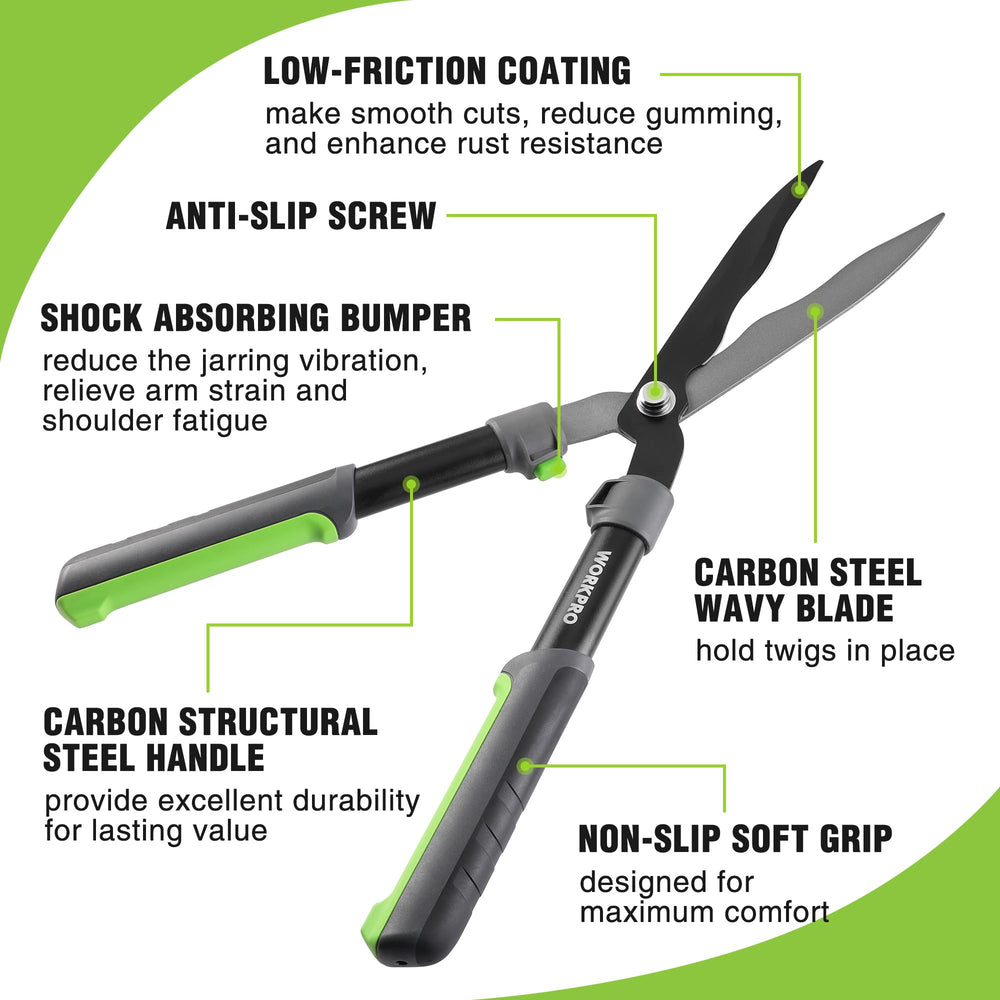WORKPRO blade close-up showing wavy steel and coating for secure, low-friction cutting