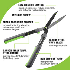 WORKPRO blade close-up showing wavy steel and coating for secure, low-friction cutting