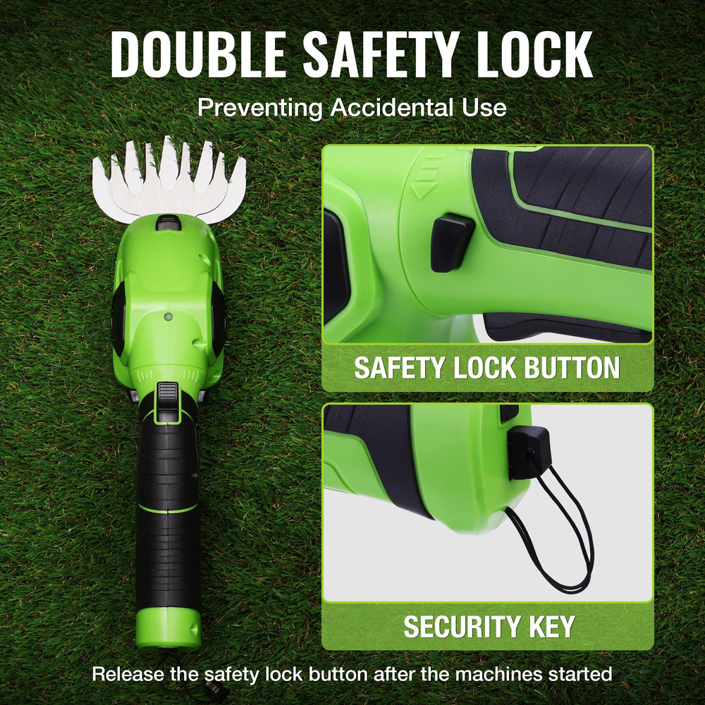 WORKPRO trimming lawn edge demonstrating tidy results and easy maneuvering