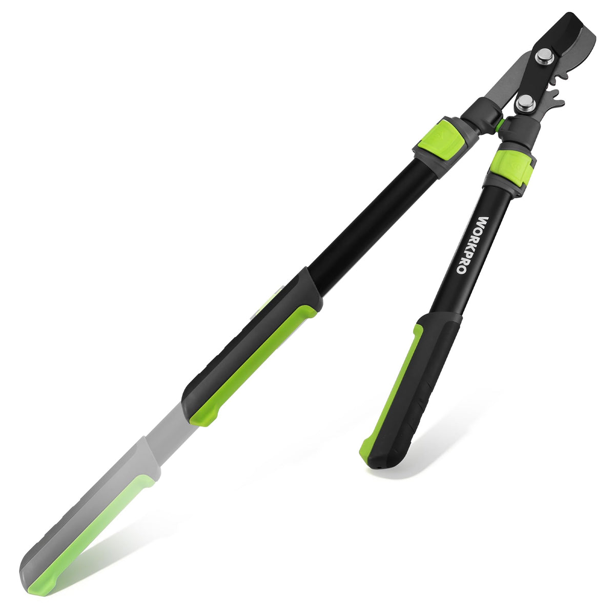 WORKPRO lopper front view showing full tool and benefits of reach