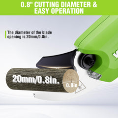 WORKPRO pruner in hand demonstrating one-handed control and reduced fatigue
