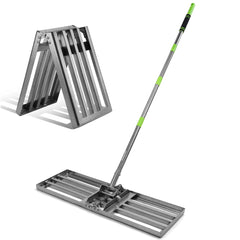WORKPRO front view of full rake showing wide blade and handle, ensures fast coverage