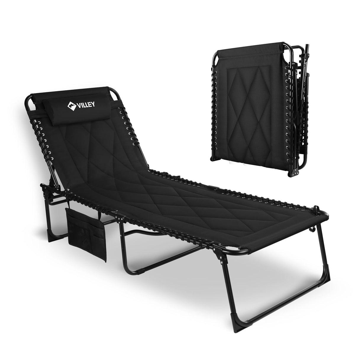 WORKPRO VILLEY front view showing full oversized chaise and plush cushion comfort