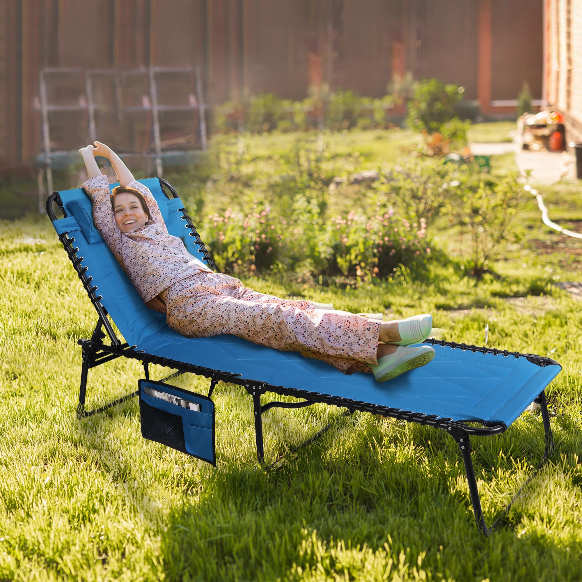 WORKPRO VILLEY on patio in use providing portable outdoor relaxation