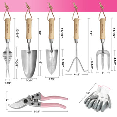 WORKPRO smooth wooden handle detail offering ergonomic grip and reduced hand fatigue
