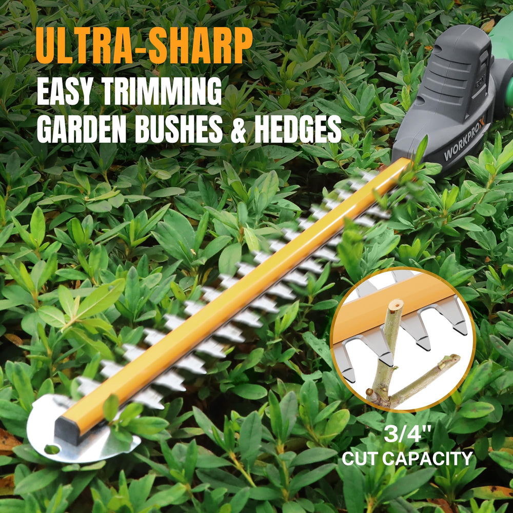 WORKPRO shoulder strap and ergonomic handle reducing arm fatigue during use