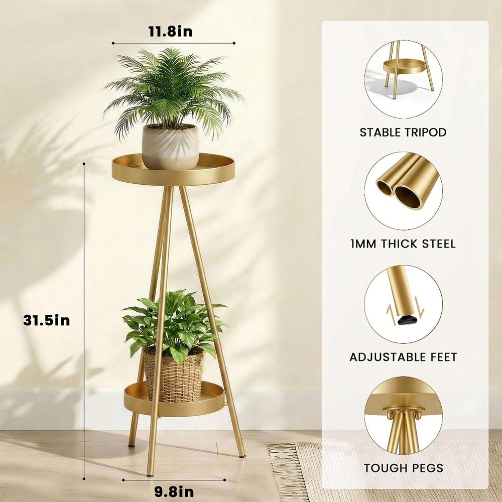 WORKTOOL plant stand with pots for scale demonstrating weight capacity advantage