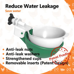 WORLEYX cup installed in bucket demonstrating hands-free automatic refill benefit