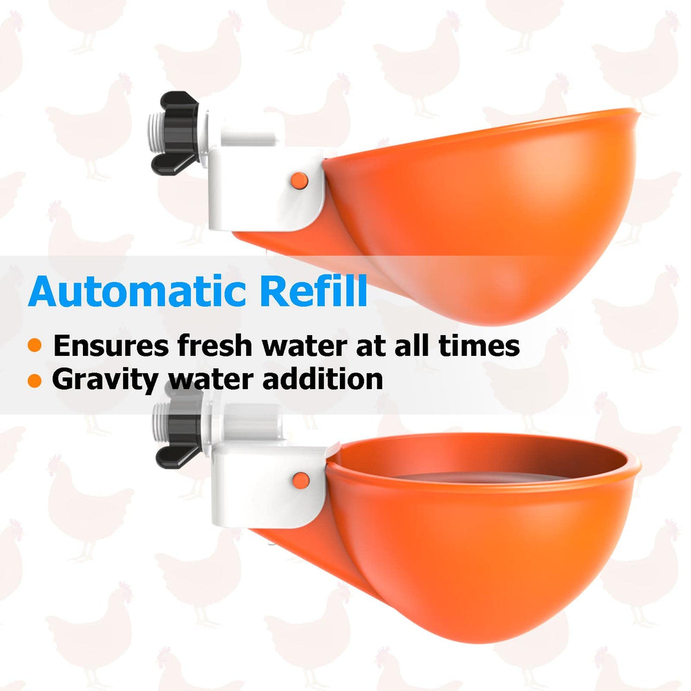 WORLEYX cup with duck drinking showing accessibility and suitable use for waterfowl