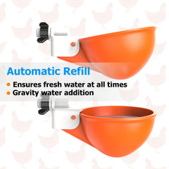 WORLEYX cup with duck drinking showing accessibility and suitable use for waterfowl