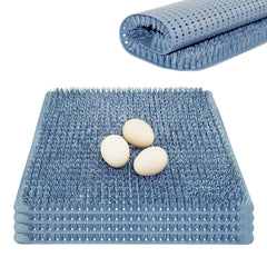 WORLEYX front view of four nesting pads showing compact pack and convenience