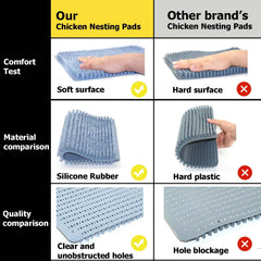 WORLEYX nesting pad placed in coop box demonstrating cushioned support