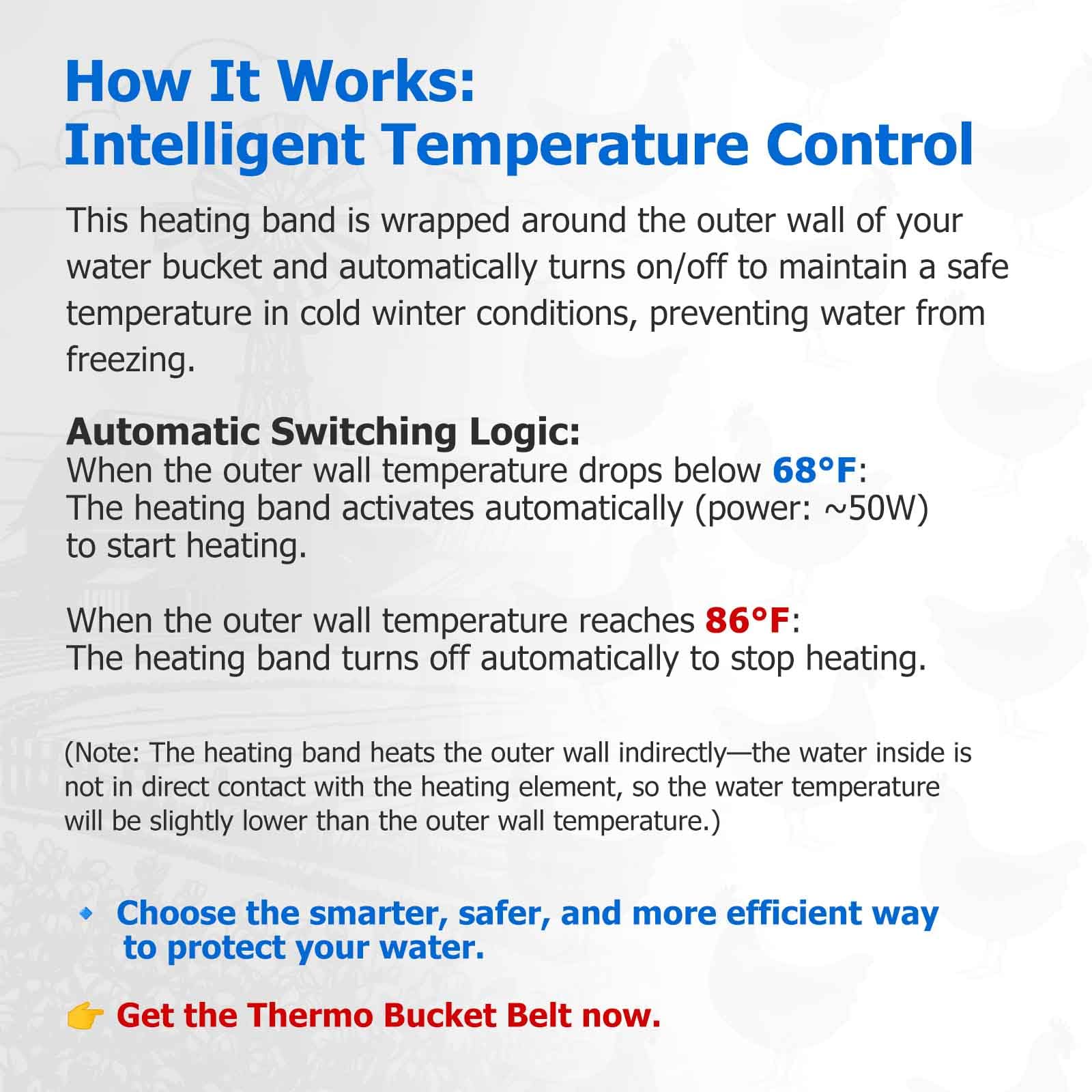 WORLEYX belt wrapped around 2–5 gal bucket demonstrating snug, even heat transfer