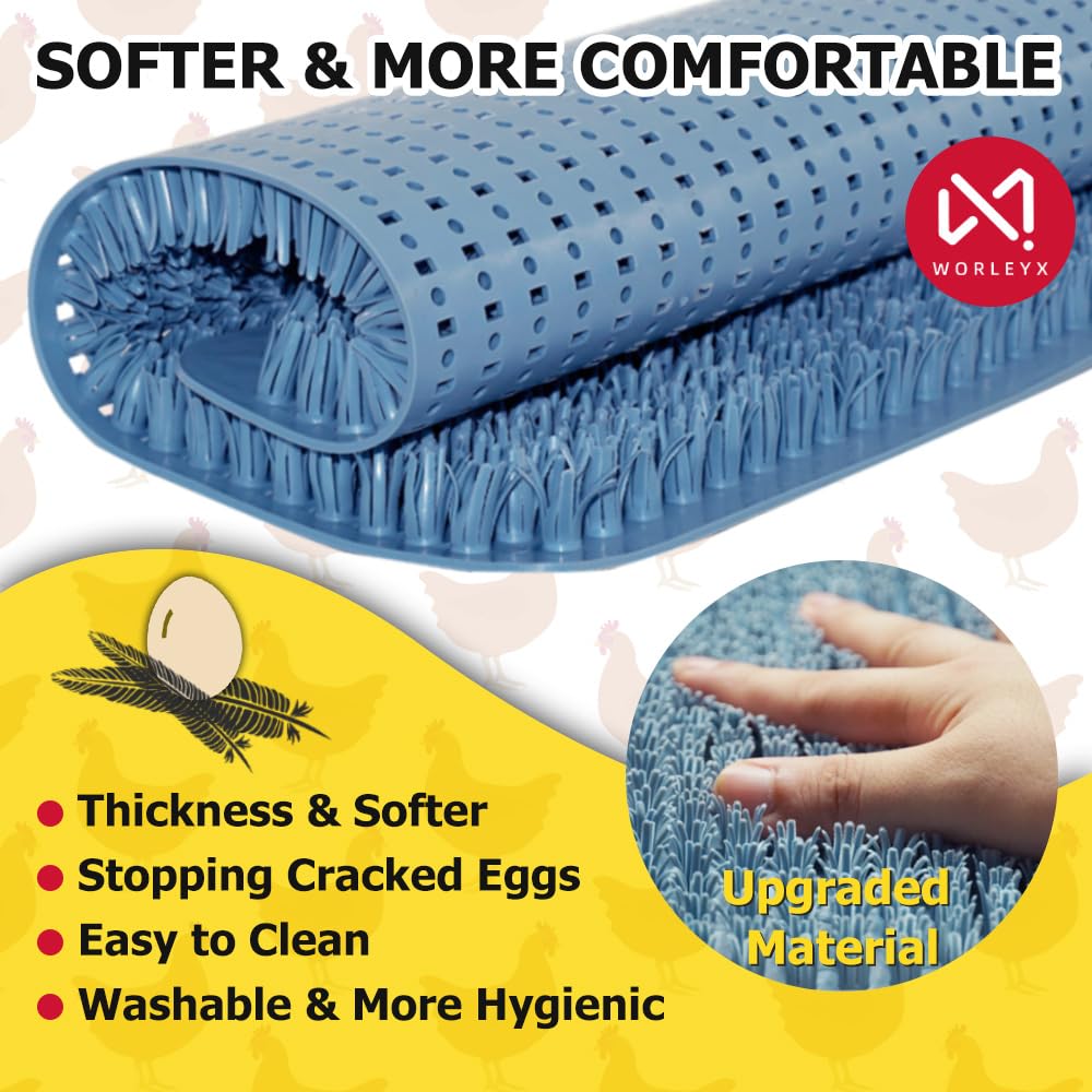 WORLEYX pad next to an egg showing scale and protective cushioning