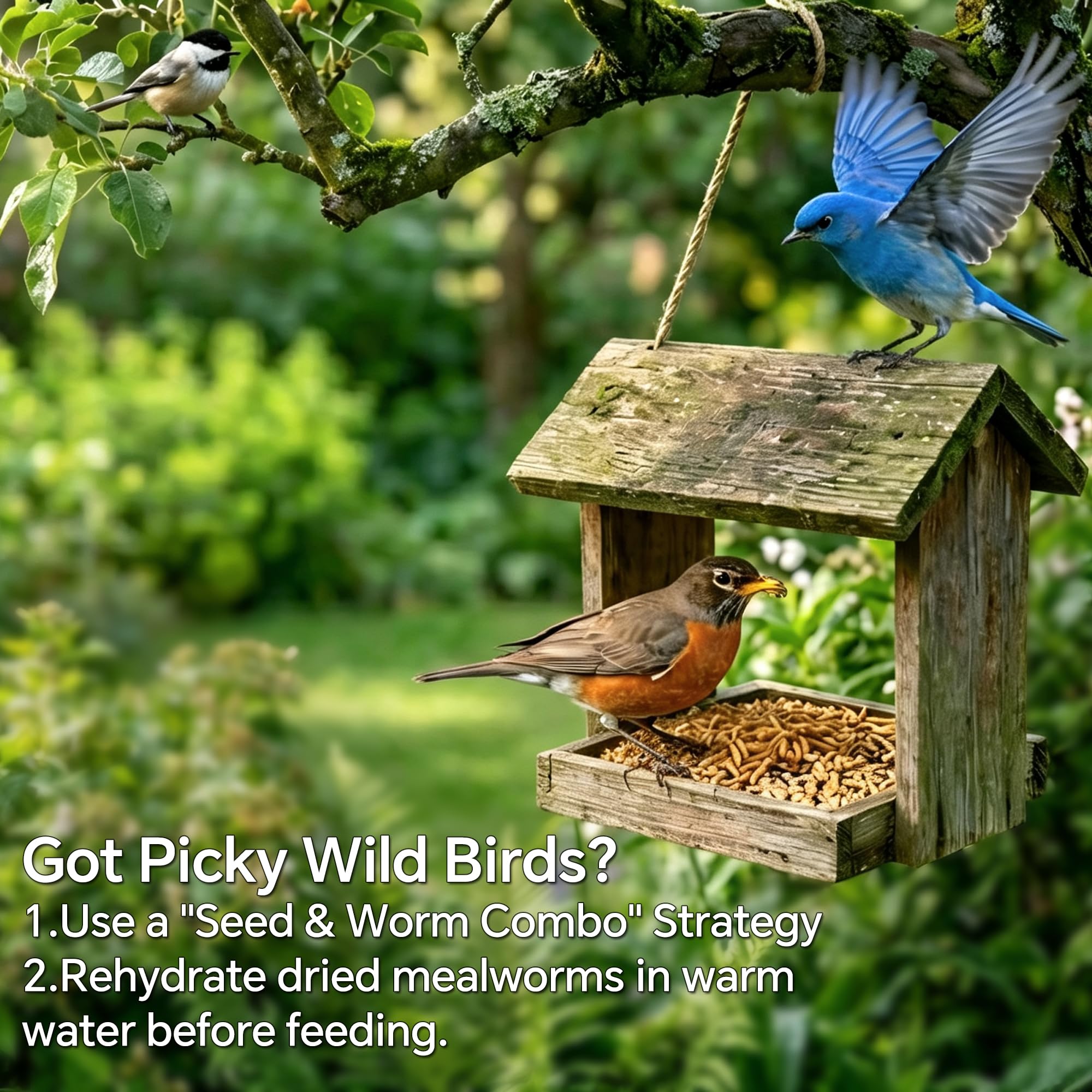 WORMSKING mealworms being eaten by a chicken to support feather health