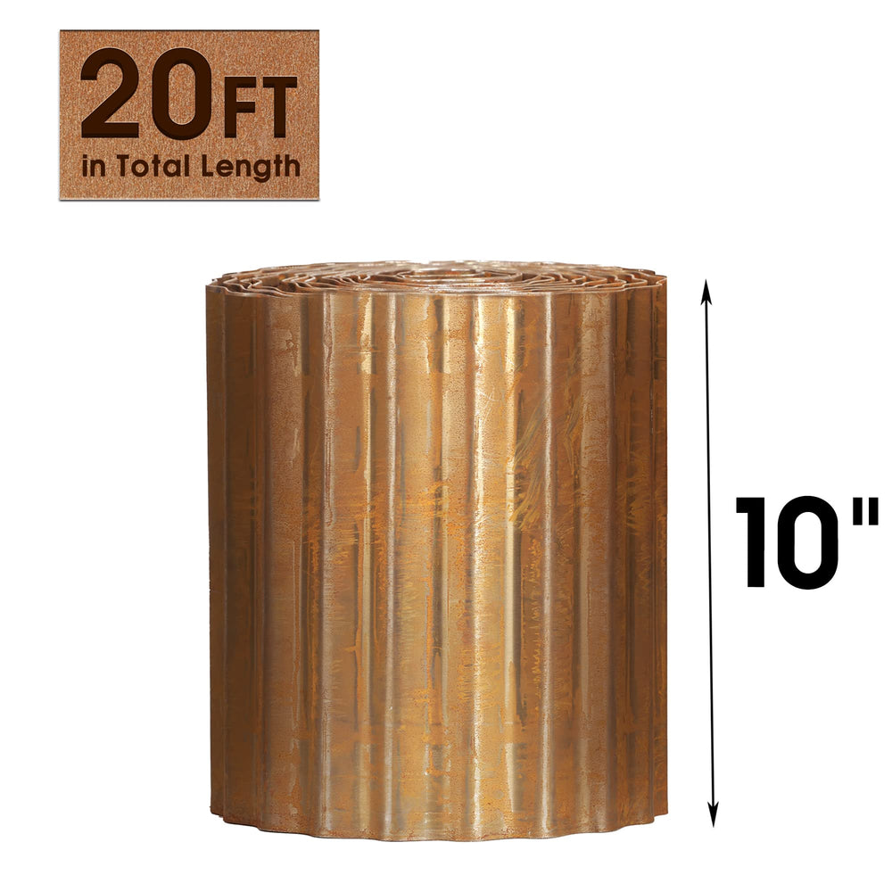 Worth close-up of corrugation and hemmed edge for strength and safer handling