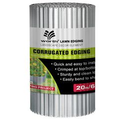 Worth rolled landscape edging front view showing neat packaging and durable steel finish