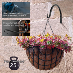 Worth Garden mounted on a porch post holding lantern showing outdoor decor benefit
