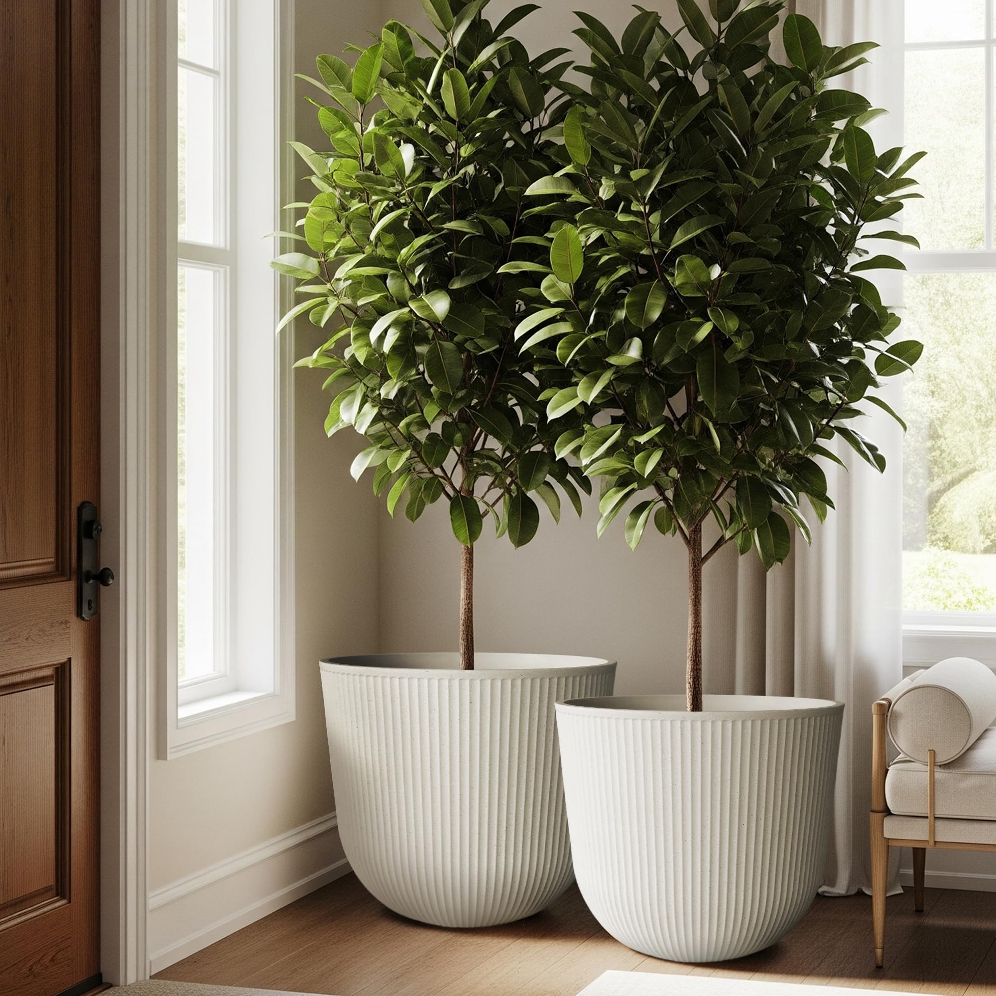 Worth packaging and stacked pots showing lightweight transport and storage benefit