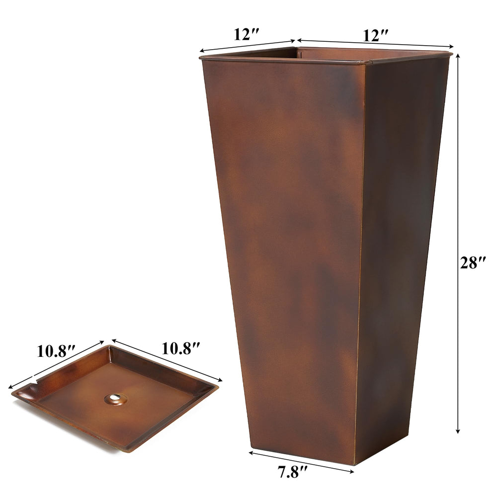 Worth planter beside chair displaying height and scale in room