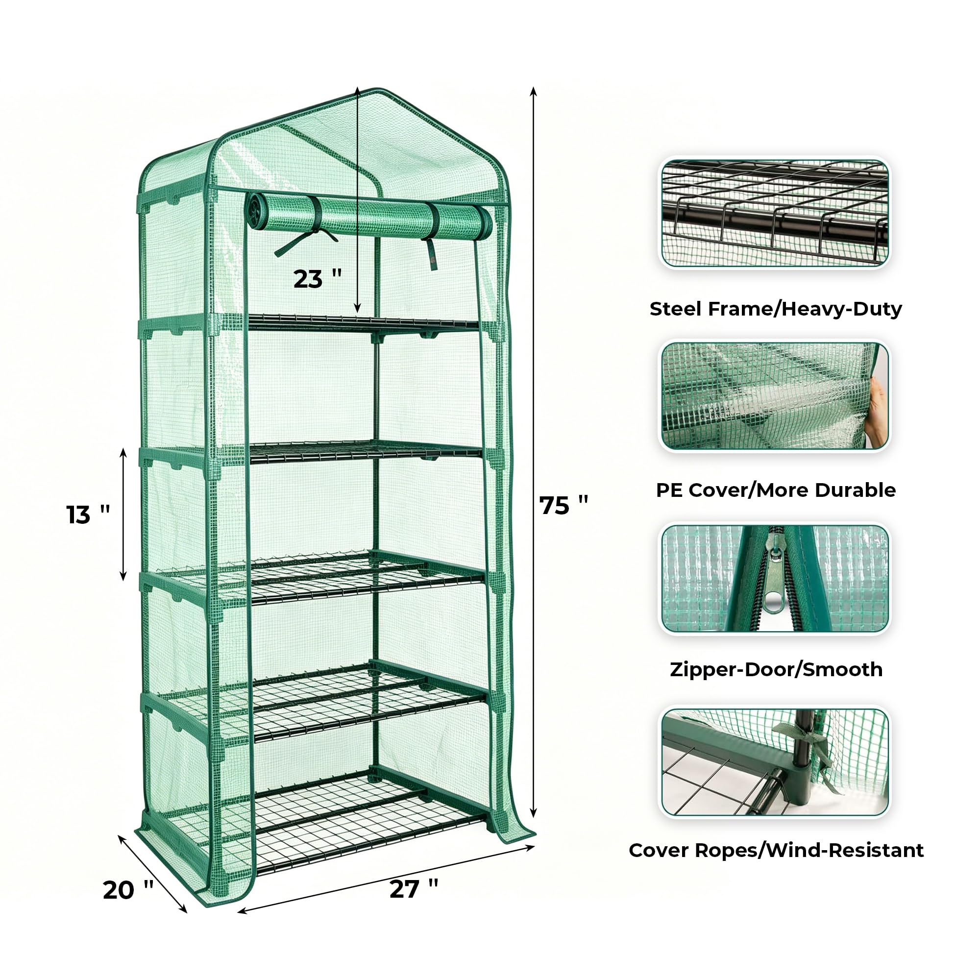 Worth size comparison next to a chair showing compact 75-inch height scale