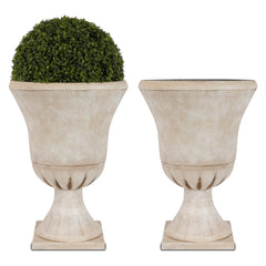 Worth urn planter front view showing classic silhouette and curb appeal