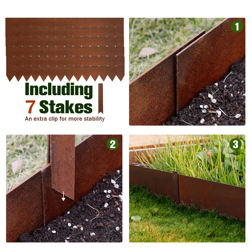 Worth installation hammering saw-tooth stake for fast no-dig anchoring and stability