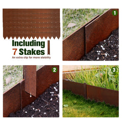 Worth installation hammering saw-tooth stake for fast no-dig anchoring and stability