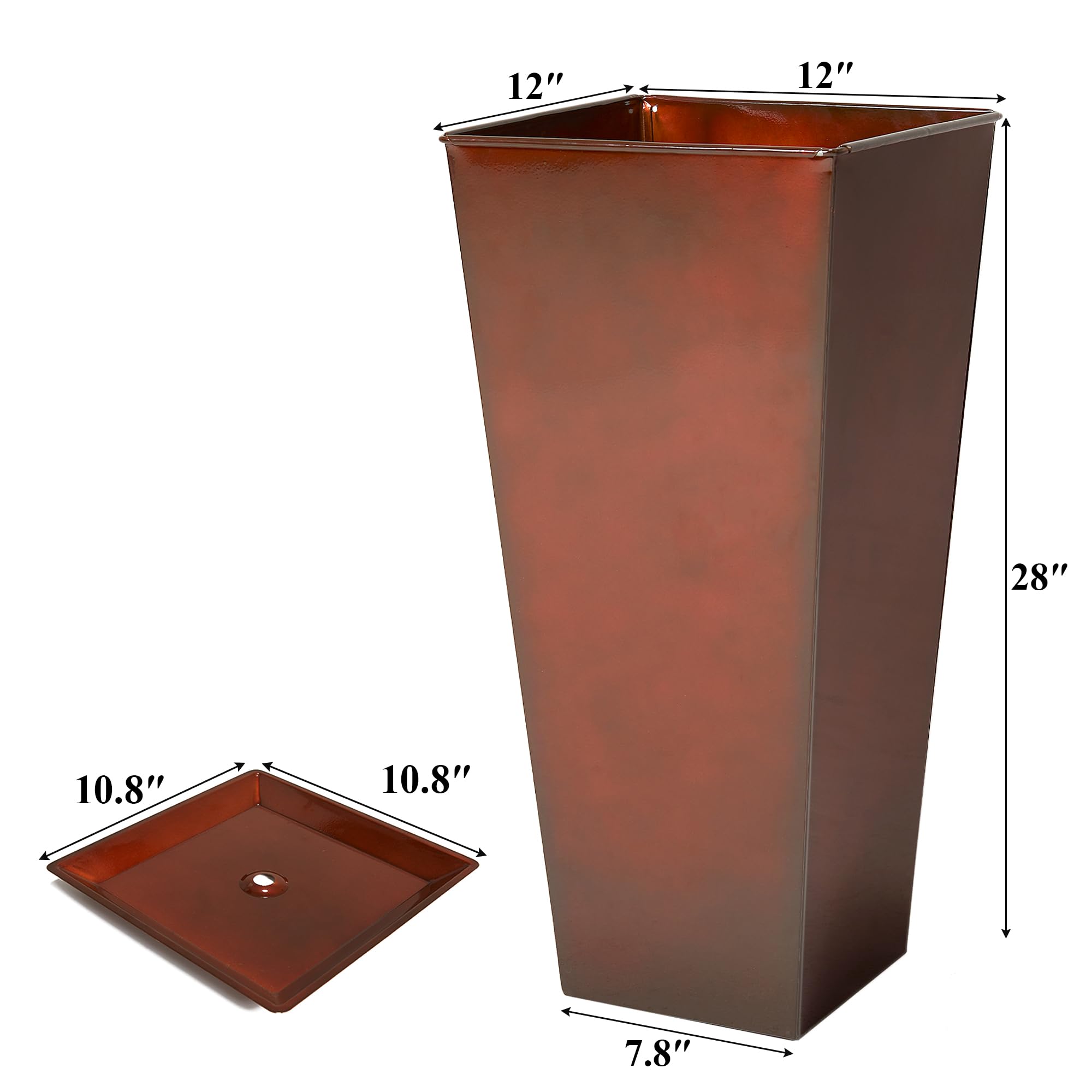 Worth side profile showing tapered silhouette that adds architectural height and balance