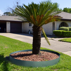 Worth side view showing the 10-inch height for effective mulch and soil retention