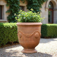 Worth rust-like finish detail emphasizing weathered patina for sophisticated style