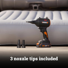 WORX control panel and LED light close-up showing easy operation benefit
