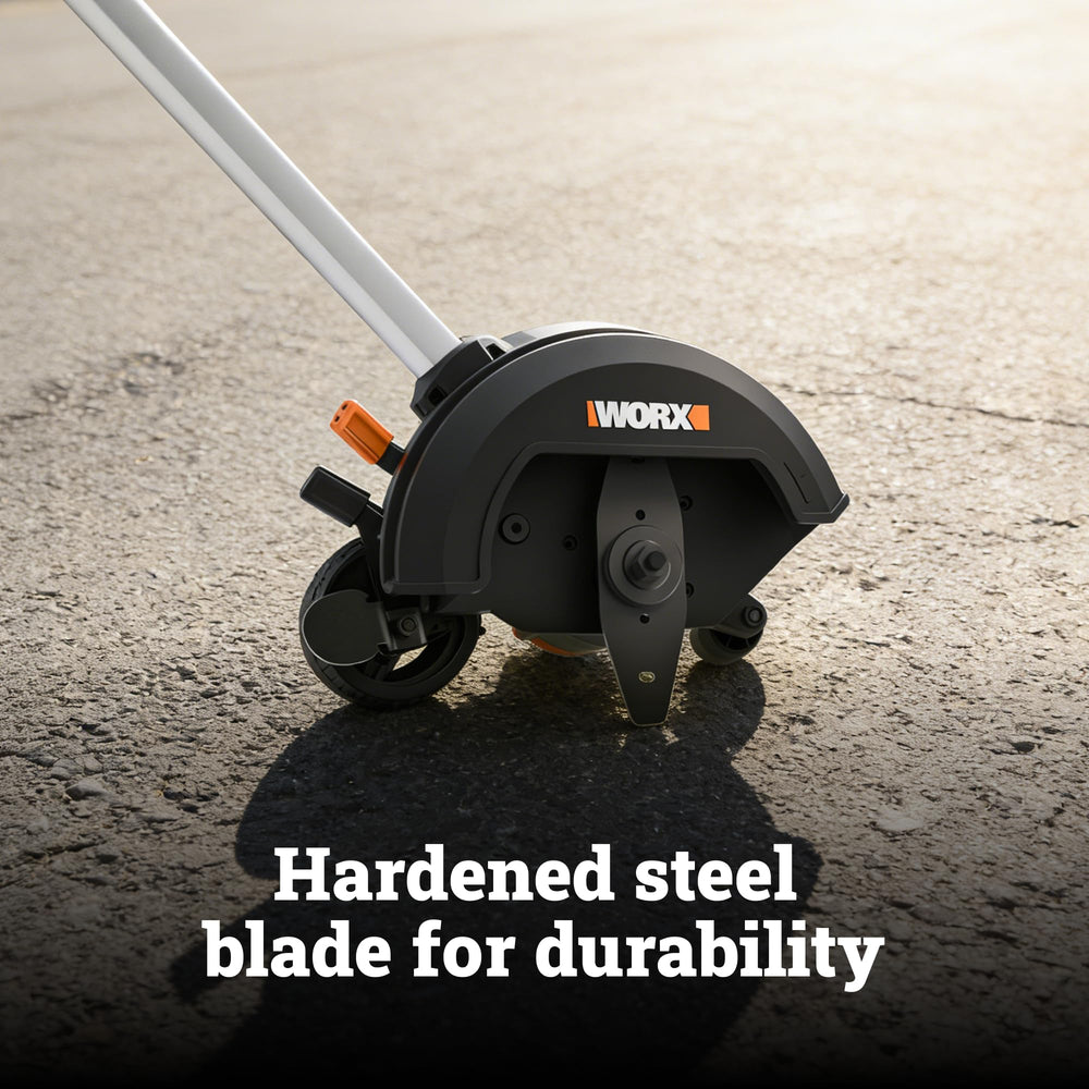 WORX package contents laid out showing included battery and tools