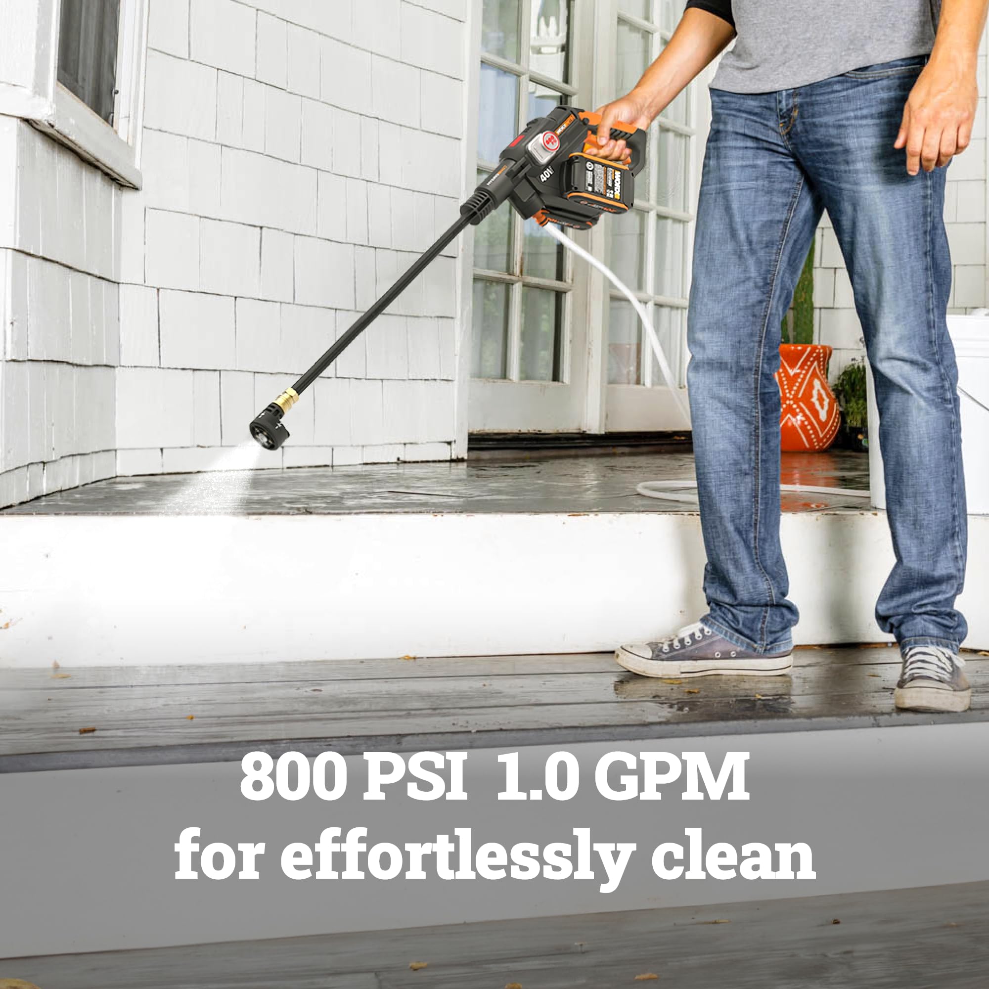 WORX brushless motor close-up highlighting efficiency and longer runtime