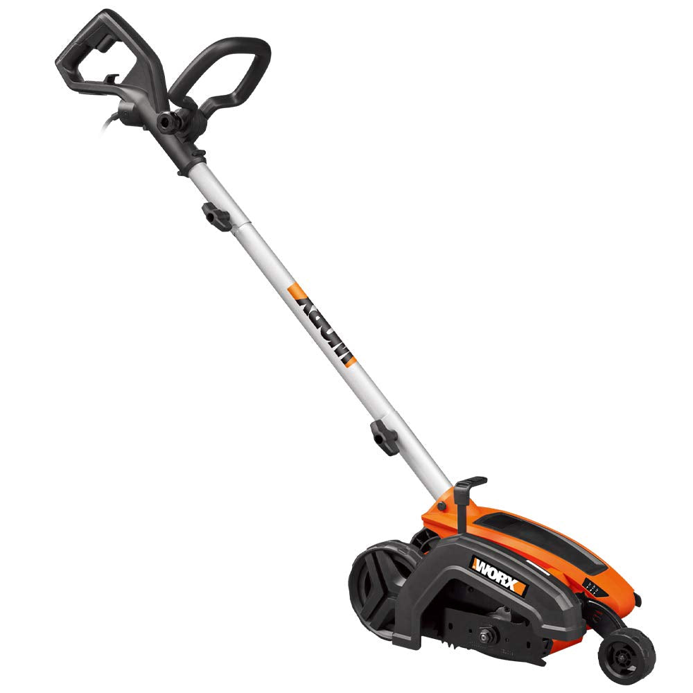 WORX front view of edger showing compact design and easy control