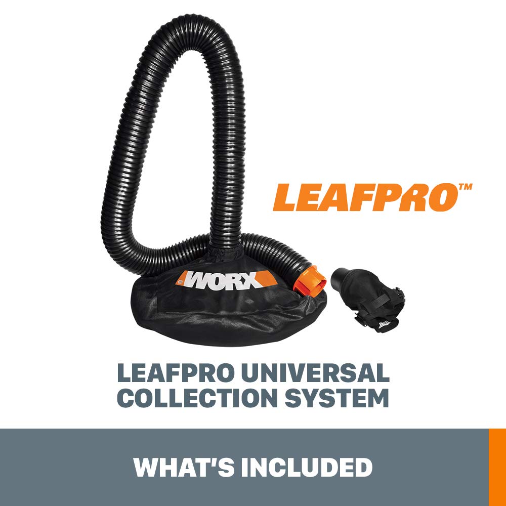 WORX multi‑fit adapter attached to blower outlet for a secure tight seal