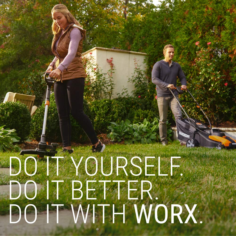 WORX expandable hose closeup demonstrating durable construction and reach
