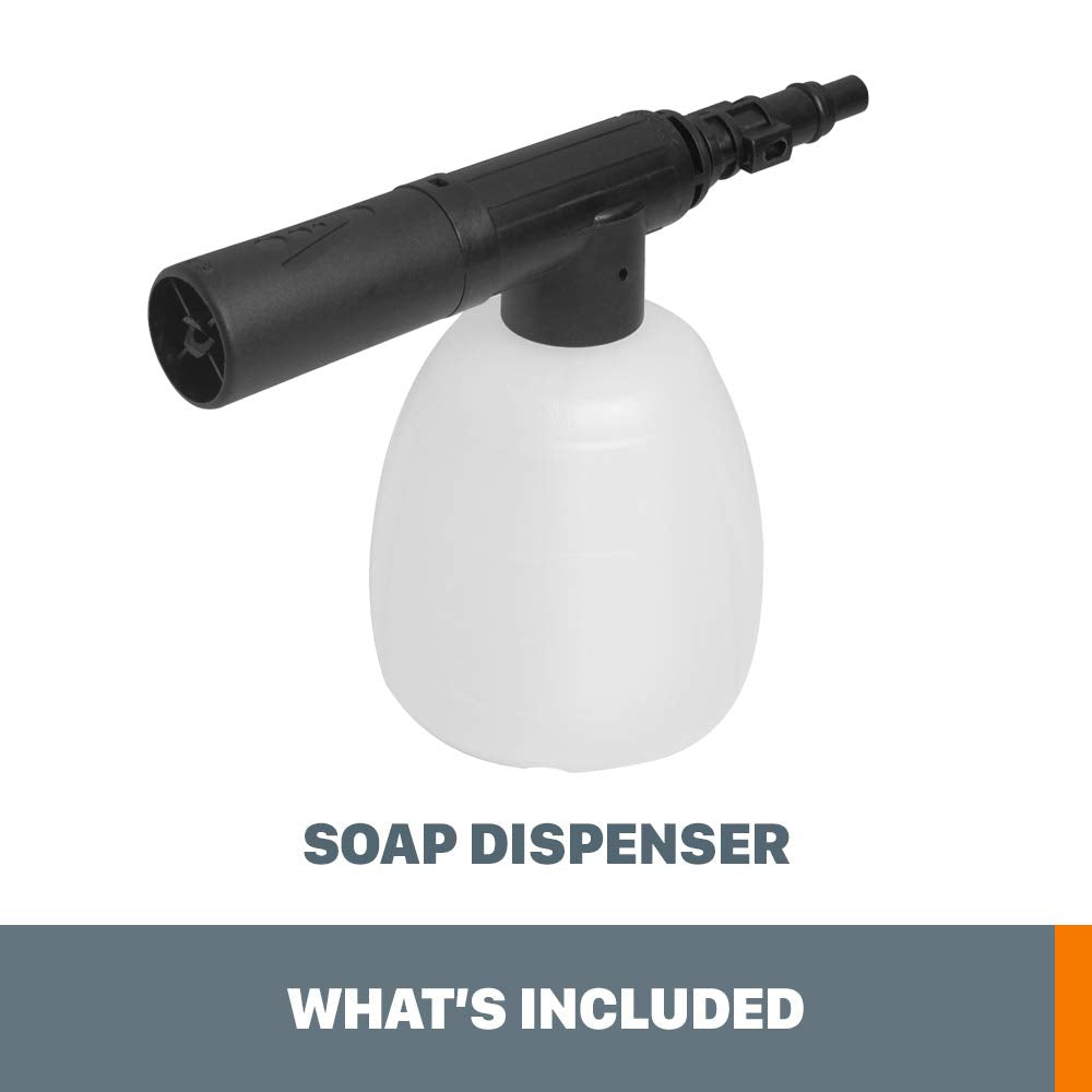 WORX attachment shown on long and short Hydroshot lances for compatibility